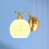 Gold LED Wall Sconce Model 111V-240V, 13x16cm 15