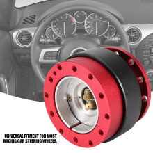 Universal Racing Car Steering Wheel Quick Release Adapter Kit Red