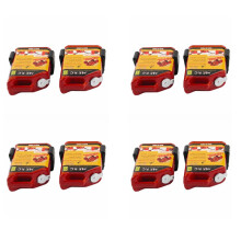 8 Pcs 1/10 Scale Rc Crawler Accessory  Fuel Tank for  D90 Axial Wraith Scx10(Red)