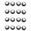 Guitar Knobs 8 Volumes and 8 Tones Silver Top Hat Bell 1