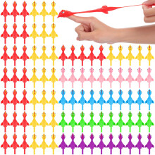 400pcs Multicolor Slingshot Chicken Party Favors  Stretchy Rubber Flying Chicken Toys for Birthday Games