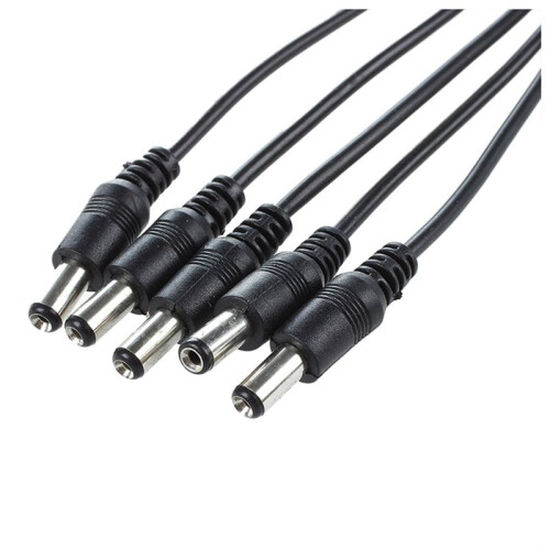 5X 9V Effect Pedal Power AC  Adapter US Plug W/ 5 Way Chain Splitte Cable 1