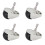 4X Replacment Caster Assembly Front Castor Wheel for or  Mi Robot Vacuum Cleaner Sweeper 1