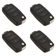 4X 3 Pulsante Sostituzione Keyless Iscrizione A Distanza Auto Flip Chiave Conchiglia Fob Astuccio per  Scarafaggio