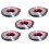 5piezas 20Mm 5M Chrome Car Styling Mold Strip Trim Autoadhesivo Crash Protector Van 2