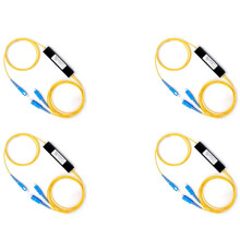 4X Divisor de Fibra óptica de 1 Punto Y 2 Cónicos, Divisor de Caja de Empalme, Puerto SC, Fibra FTTH, Conexión Fría para El Hogar