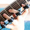 3X Guitar Finger Expander Finger Stretcher Finger Trainers Trainer Tool för Gitarr Bas Ukulele Mandoliner Piano 5