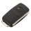 4X 3 Button Replacement Keyless Entry Remote Car Flip Key Shell Fob Case for  Beetle 7