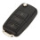 4X 3 Button Replacement Keyless Entry Remote Car Flip Key Shell Fob Case for  Beetle 8