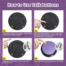 Recordable Dog Buttons, Dog Buttons for Communication Pet Training Buzzer, Dog Talking Button Set Funny Gift ,12PCS