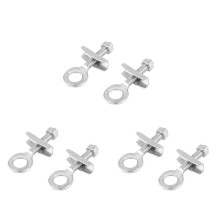 6 Pcs Ton Argent Metal Diamantin Robuste Beignet Tendeur de Chaine