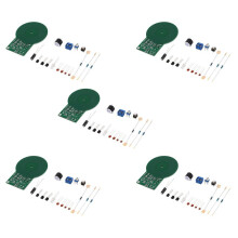 5X Icstation Less Than 60mm Simple Detector,for Assemble Kit DIY Soldering Practice,Metal Sensor Buzzer   3-5V