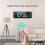 2pcs 13Inch Large Display LED Digital Wall Clock Remote Control Table Alarm Clock Date Week Timer A 3