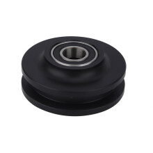 Heavy Duty Gate Hardware 2PCS Plastic & Metal Wheel Rollers for Barn Doors