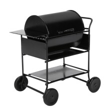Giocattolo di simulazione di cucina con barbecue, mobili per casa delle bambole 1: barbecue in miniatura in scala 1:2 per casa delle bambole con