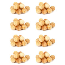 80X Boules de Mites en Bois de CèDre Naturel Lavande Camphre RéPulsif Garde-Robe Tiroir à VêTements