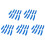 BiltillbehöR MPS6 DCT450 Transmission Koppling Gummi Thrust Bricka Buffer Block (1 Set 45 St) för 1