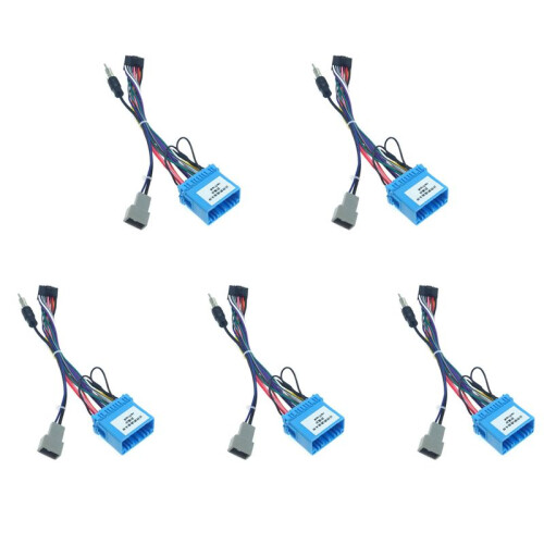 5X 16-Poliger Auto Android Stereo Kabelbaum Adapter für /// Stereo Kabelbaum