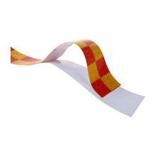 6X 1M Reflective Safety Warning Conspicuity Tape Sticker, Red+Yellow