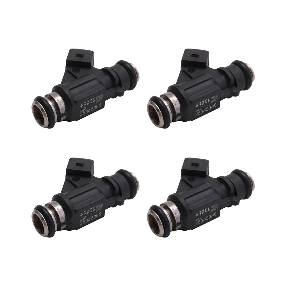 4X New Fuel Injector For 2002-2010 Mercury Marine Efi 4 Stroke 30, 40, 50, 60 Engines 25342385 93345842 6032853615562