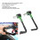 Motorcycle Handguard CNC Handlebar Protector Guard Green for Bikes 7