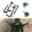 Motorcycle Handguard CNC Handlebar Protector Guard Green for Bikes 10