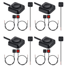 16 Pcs Momentary Momentary Push Button Off 12V 24V Surface Mount Button