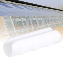 50 White Greenhouse Clamp Connectors 8cm