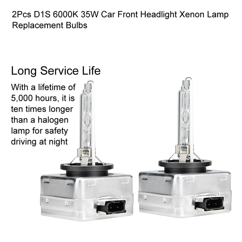 2Pcs D1s 6000K 35W Xenon Headlight Bulbs For Car Brightness White 6921389301769