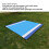 Waterproof Foldable Picnic Mat 200x210cm Oversized Blue/White Stripes 4