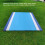 Waterproof Foldable Picnic Mat 200x210cm Oversized Blue/White Stripes 6