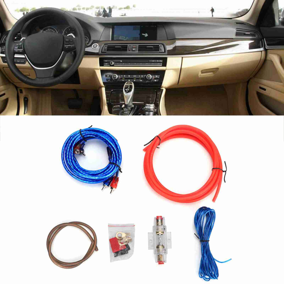 Car 10Ga Power Amplifier Subwoofer Wiring Kit Zinc Alloy 4.5M 8461389301799
