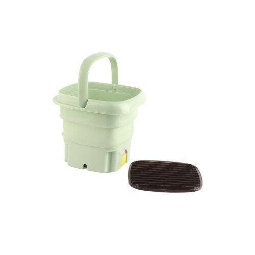 Portable Folding Mini Washing Machine, 2.8L, Green 1