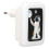 Φορτιστής τοίχου USB με νυχτερινό φως LED - Πρίζα EU, 5V2.4A 2