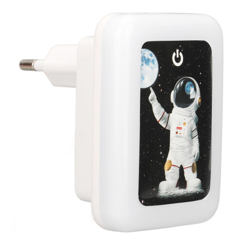 Φορτιστής τοίχου USB με νυχτερινό φως LED - Πρίζα EU, 5V2.4A 1
