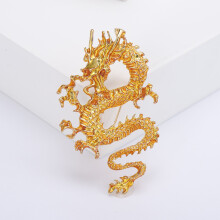 (Yellow) Pride Dragon Brooch Christmas Gift Pin (50 chars)