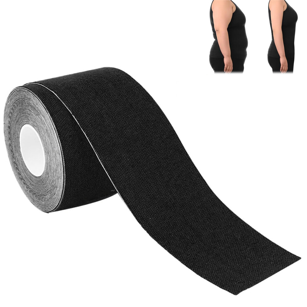 Phui-Pet-Supplies (Black) Slimming Tummy Wrap Tape For Skin Tightening