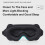 (Black 【MY005】) 3D Memory Foam Sleep Mask, Adjustable & Light Blocking 1
