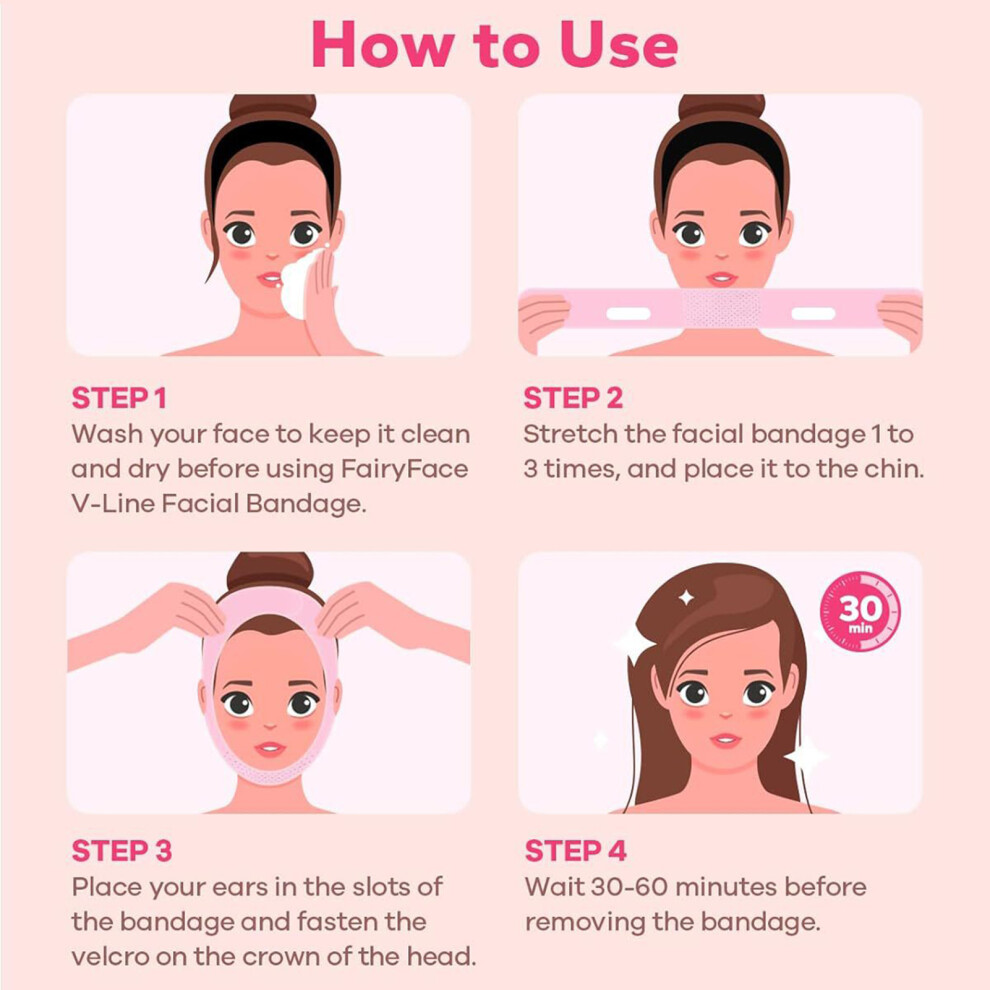 Hue-Grain Face Slimming Strap - Double Chin Reducer & Firming