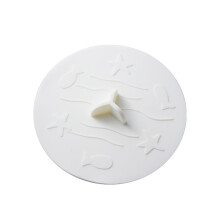 Grille d'évacuation en silicone 15 cm Blanc/Bleu clair/Bleu foncé