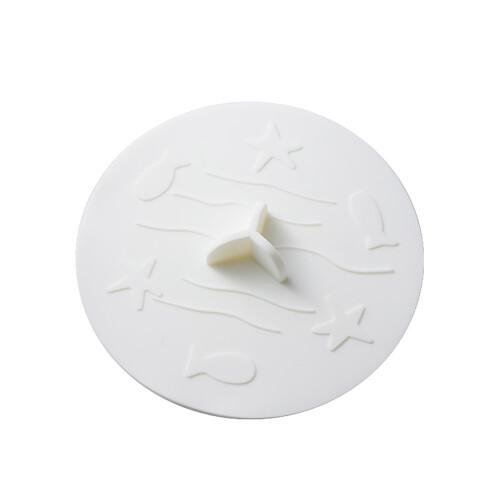 Grille d'évacuation en silicone 15 cm Blanc/Bleu clair/Bleu foncé
