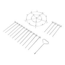 Stainless Steel Skewer Stand Rack21x16cm