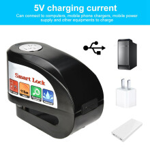 Y801 Bluetooth Smart Disc Lock Waterproof Vibration Alarm 7.4x3.6x5.7cm