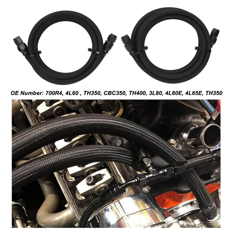 Transmission Cooler Lines 10K Psi Kit Black 7444352899777