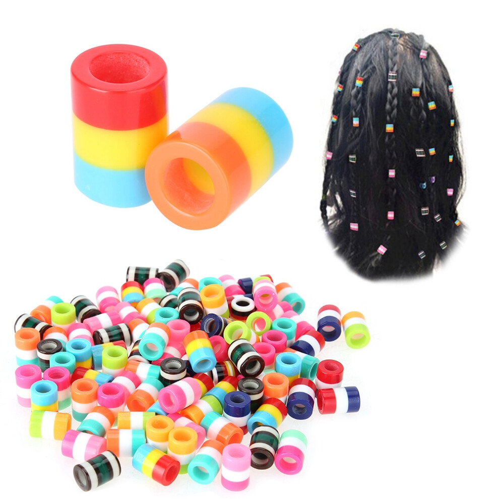 Unisex Resin Hair Braid Beads 100 Pack