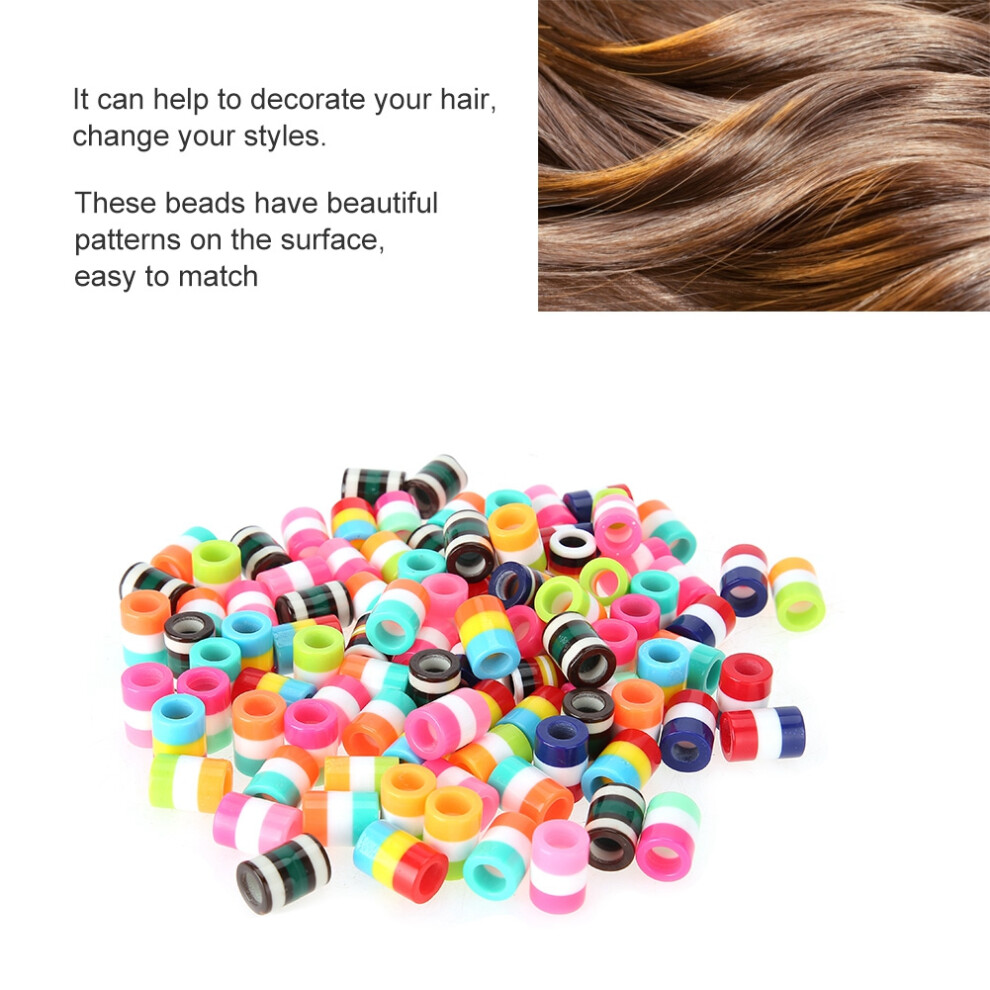 Unisex Resin Hair Braid Beads 100 Pack