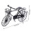 Miniature Metal Bicycle for 1:12 Dollhouse 11