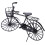 Miniature Metal Bicycle for 1:12 Dollhouse 4