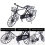 Miniature Metal Bicycle for 1:12 Dollhouse 2