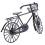 Miniature Metal Bicycle for 1:12 Dollhouse 6